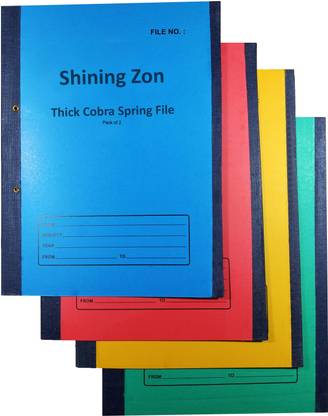 SHINING ZON Cardboard Hard Cardboard Paper Spring File For Documents Certificates