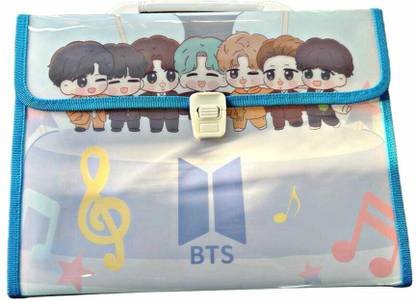 AAHANSHOPPE PVC BTS DOCUMENT FILE FOLDER