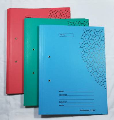 SHINING ZON Cardboard Cobra Clip Paper Spring File For Documents Certificates