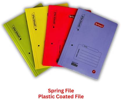 NEELGAGAN Spring File Cobra (Plastic Coated) Report Document Folder (25.0 cm x 34.0 cm)
