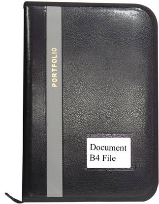 Kopila PU Leather Document,Certificate Zipper File Folder