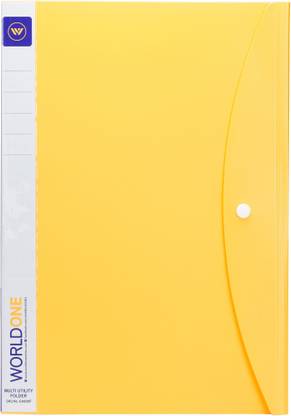 World One Polypropylene Multi Utility Folder with 40 Sleeves FC