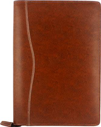 ASRAW PU Leather Professional Multipurpose B4 Size Deluxe Zipper Document Organizer 20 Leafs File Folder for Certificates, Marksheets, Degrees, Interview Portfolio, Important Documents