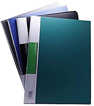 Sejas Collections Plastic A3 Size 40 Leaf (Pack of 2) Display File and Folder for Certificates, Book with Transparent Sleeves Pocket, Display Presentation Files