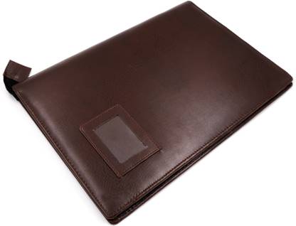 FASTIDIOUS Leatherette B4 Size File Folder Front Label Pocket 20 Leafs Multipurpose Zipper Document Organizer for Meetings, Conferences, Seminars, Presentations, Interview Portfolio