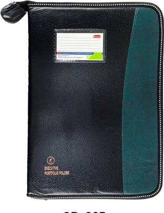 NEELGAGAN CB - 825 (Chain Bag) Executive Portfolio Folder - With 20 Pockets (Leaves) (38cm X 26.5cm)