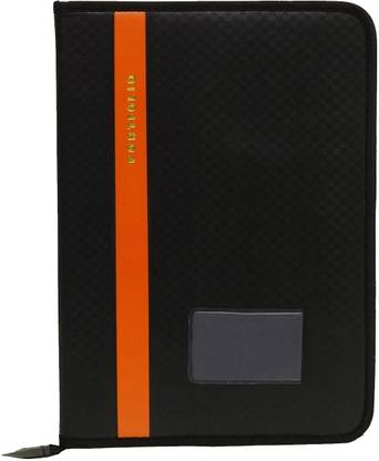 Kopila Synthetic Leather Good Quality 20 Leef'S Portfolio professional,office file,document bag,/certificate,file folder Orange file Set of 1 Compatabile Paper Size A4& FS