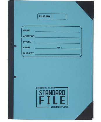 Standard File File Board, Metal Clip, Binding Cloth Office File