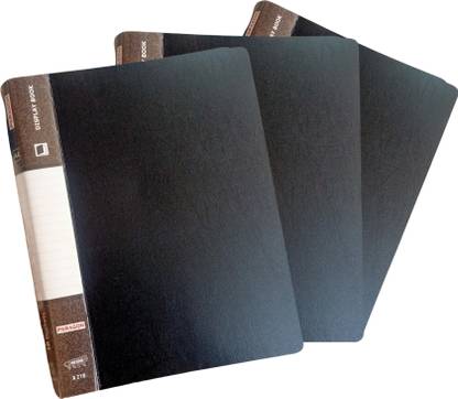 Lakshari Stores Propylene Plastic 20 Pocket Sleeve Leaf Professional A4 Size Clear Folder File Display Book