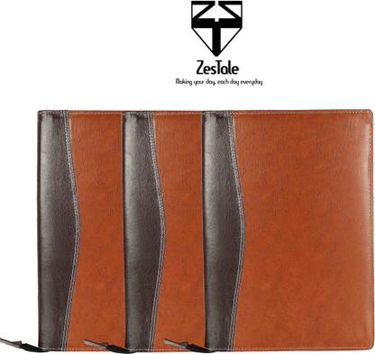 ZesTale Premium Leatherette Multipurpose PU Leather Document Folder