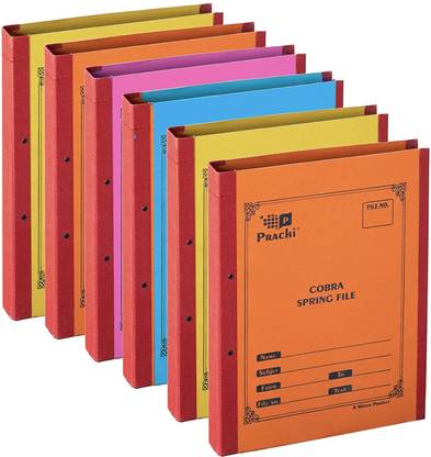 STORITE Paper 6 Pack Spring Files File A4 Size Paper Cobra File Document Holder