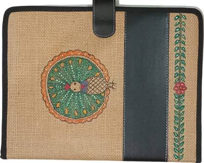 Nahida Jute Tikuli Painting Jute File Folder