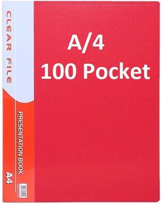 Shivom 100 pocket Display Book holder, Paper Document Holder, Business Presentation Book, Presentation Folder