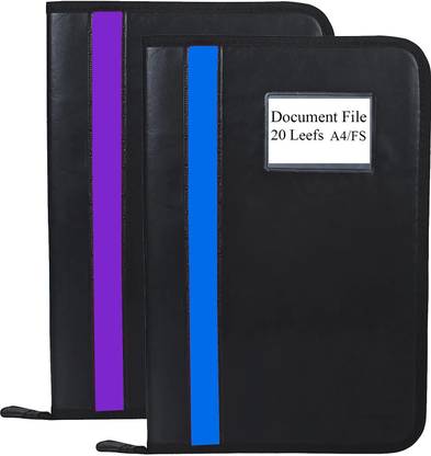 Parthav PU Leather files and document folder with 20 Leefs