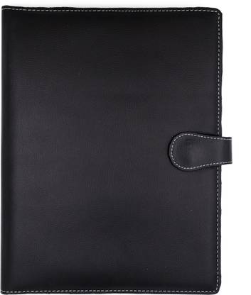 FASTIDIOUS Professional Leatherette Premium Conference File Folder Magnetic Button Lock Personal And Professional Document Holder For Marksheets, Certificates, Graduation Degrees, Interviews- Home And Office Use