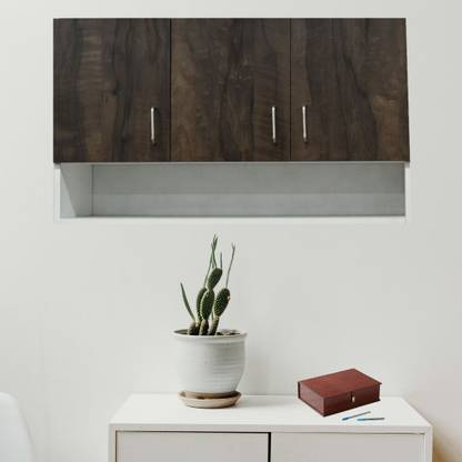 SPECIALITY PANELS 3 Doors Modular Wall Cabinet with Organizer Shelf & Termites Resistance Engineered Wood Close Book Shelf
