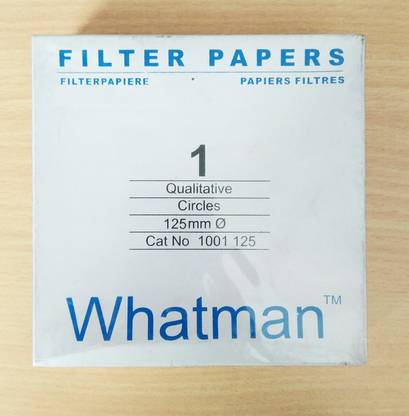 Whatman Science Filter paper 1" Dia. [12.5cm]. Round [pkt. of 100 piece] by 4 Filter Paper