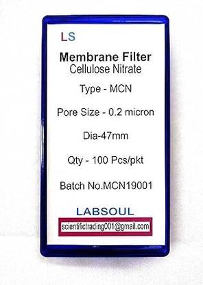 LABSOUL Membrane Cellulose Nitrate - 47 mm Diameter, 0.22?m Pore Size, Biological Filter Filter Paper
