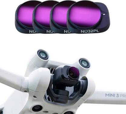 GetZget NDPL Filter Set for DJI Mini 3/ Mini 3 Pro (ND4PL,ND8PL, ND16PL, ND32PL) Light Balancing Filter
