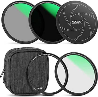 Neewer 77mm 5-in-1 Magnetic Lens Filter Kit, Includes Neutral Density ND Filter