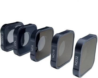 amiciCare Lens Filters for Gopro Hero 10 Hero 9 Camera, 5-Pack of CPL ND8 ND16 ND32 MCUV ND Filter