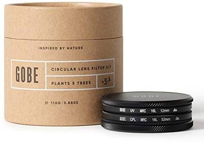 Gobe 52mm UV + Circular Polarizing (CPL) Lens Filter Kit (2Peak) Polarizing Filter (CPL)