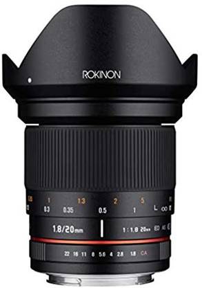 Rokinon 20mm f/1.8 AS ED UMC Wide Angle Lens for Fuji X Mount Interchangeable UV Filter