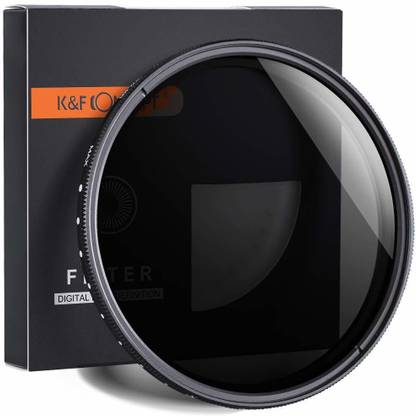 K&F Concept 40.5 mm Slim Variable Fader N-D Neutral Density Adjustable N-D2 to N-D400 Filter with Microfiber Cleaning Cloth for Sony 16-50 3N, Nikon V1 V2 10-30 Lens (Black) Variable ND Filter