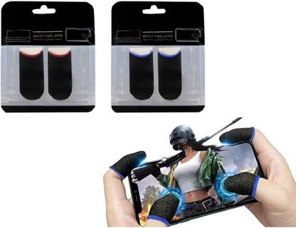 HouseOfCommon Touch Screen Finger Sleeve for Pubg Mobile Phone Gaming Gloves 02 Pair Finger Sleeve