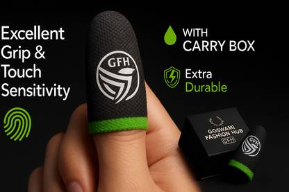 GOSWAMI FASHION HUB Pro-Grade Gaming Finger Sleeves With Premium Carry Case – Anti-Slip, Breathable Finger Sleeve