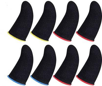 HouseOfCommon Mobile Pubg Finger Sleeve, Gaming Sleeve for PUBG, BGMI, COD, FreeFire(04 Pairs) Finger Sleeve