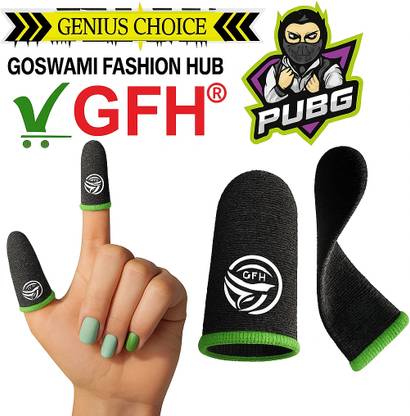 GOSWAMI FASHION HUB Premium – Sweat-Proof, Logo Printed Finger Sleeve For BGMI, Free Fire Finger Sleeve