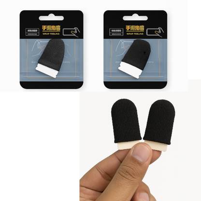 KALPDIP Trending Smoothly Run Finger Sleeves for Mobile Gaming Trigger( Pack of 2 ) Finger Sleeve