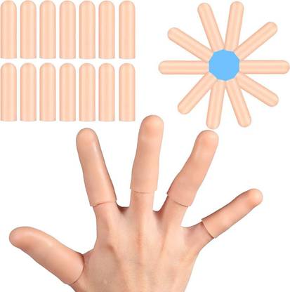 Digital Shoppy Silicone Finger Caps Cooking Baking Barbecue Finger Protection (Pack of 10) Finger Sleeve