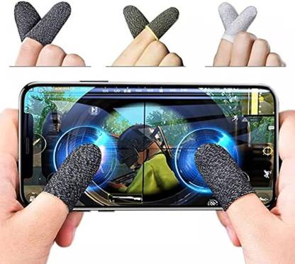 BQH Thumb & Finger for Pubg Mobile Gaming, Anti-Sweat Breathable Finger Sleeve 02 Finger Sleeve