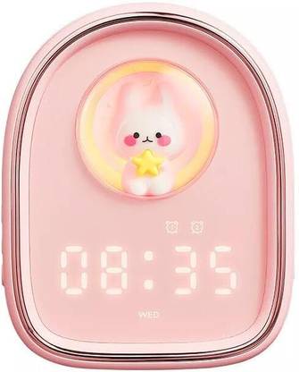 ONTRIO Cute Rabbit Alarm Clock Cute Rabbit Alarm Carbon Monoxide Alarm