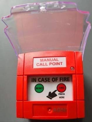 R D ENTERPRISES Fire Alarm System Abs Plastic Agni Manual Call Point Single Phase 50hz Frequency Fire Alarm Box