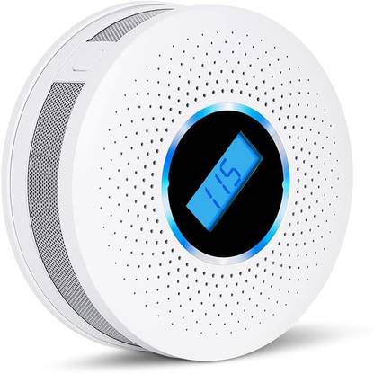 Zeitel 2 in 1 Carbon Monoxide Smoke Detector Battery Operated 80db Alarm for Office Smoke Alarm