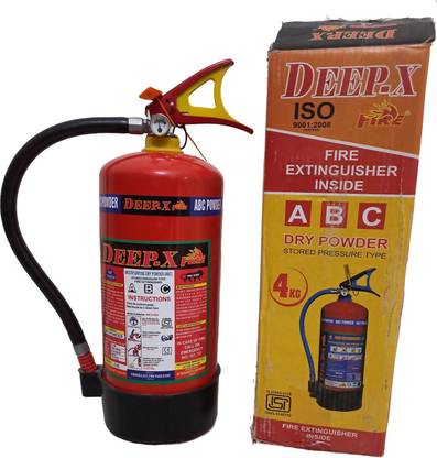 DEEP-X FIRE ABC MULTIPURPOSE FIRE EXTINGUISHER 4KG Fire Extinguisher Mount