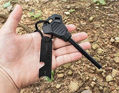 JMALL Flint Match Spark Fire Starter Magnesium Rod for Outdoor Camping Survival Tool Flint Fire Starter Striker Included
