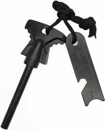frokht Rod Magnesium Fire Starter Spark Flint Match for Outdoor Camping Survival Tool Flintsteel & Magnesium Fire Starter Striker Included
