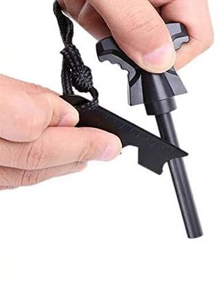 Fhitup Stone Steel Striker Fire Starter Kit Ferro Rod Camping Firesteel Magnesium Magnesium Fire Starter Striker Included