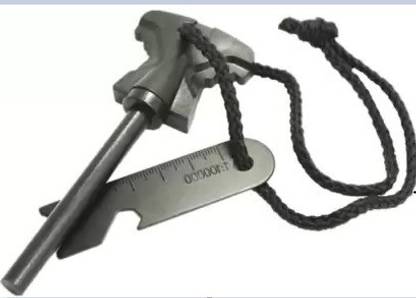 JMALL Survival camping magnesium flint lighter -Multi purpose Tool, Fire Starter Flint Fire Starter Striker Included