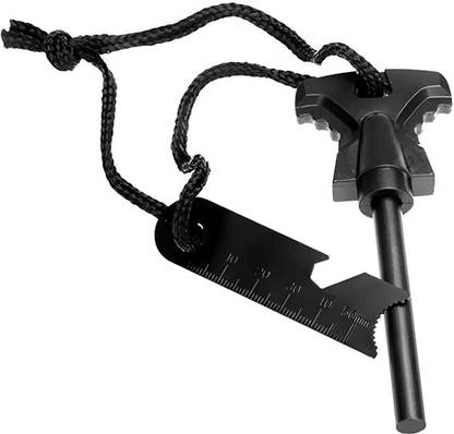 SUNEJATraders Fire Starter Magnesium Flint Kit Waterproof Outdoor Camping Living Survival Tool Flintsteel & Magnesium Fire Starter Striker Included