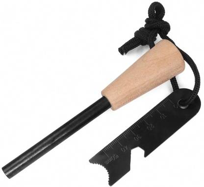 AirMount ™ Wooden Handle Fire Starter Camping Feuerstarter Spark Lighter Survival Tool Magnesium Fire Starter