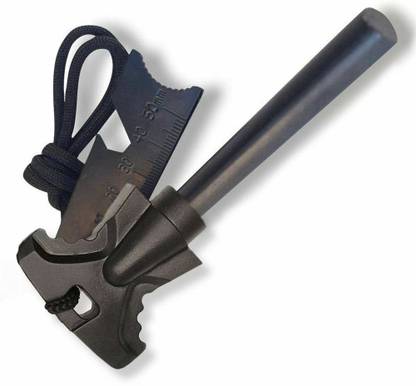 Nexshop Stone Steel Striker Fire Starter Kit Ferro Rod Camping Firesteel Magnesium Magnesium Fire Starter Striker Included