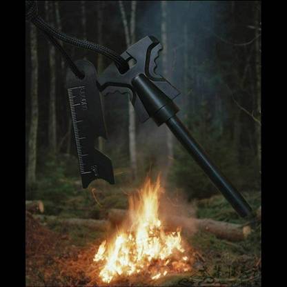 AirMount ™ Fire Starter,Survival Fire Maker Serrated Edge with Bottle Opener Magnesium Fire Starter Striker Included
