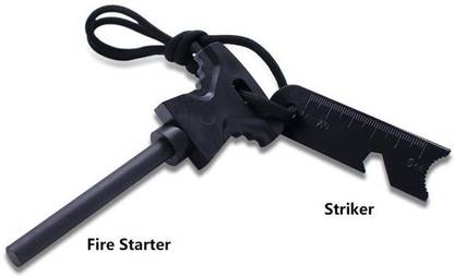Triangle Ant ® Fire Starter Magnesium Flint Stone Lighter Kit Magnesium Fire Starter Striker Included
