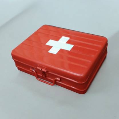 JAYCO Empty Aluminium First Aid Box - 14" - Red First Aid Kit