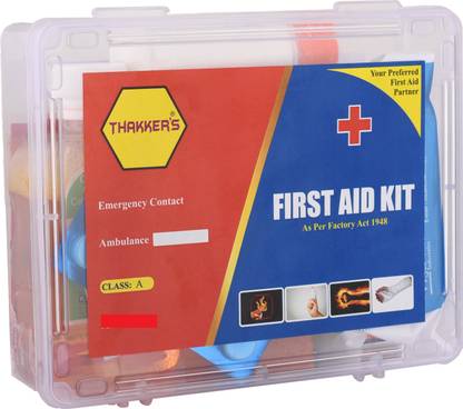 TOOL ZONE First Aid Kit Storage Box- CLASS - A Set with Medicine First Aid Kit